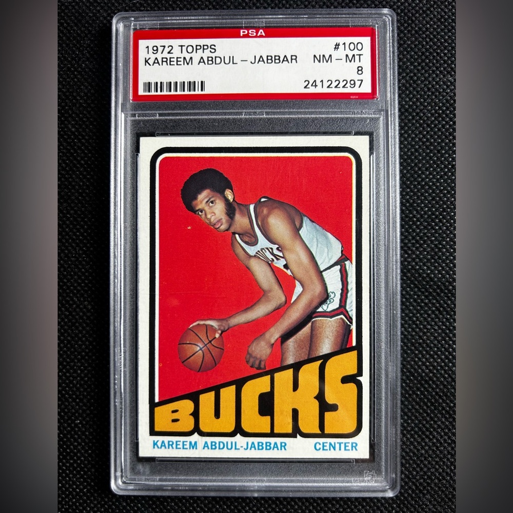 1972 Topps Kareem Abdul Jabbar Psa 8 Milwaukee Bucks🔥🔥🔥